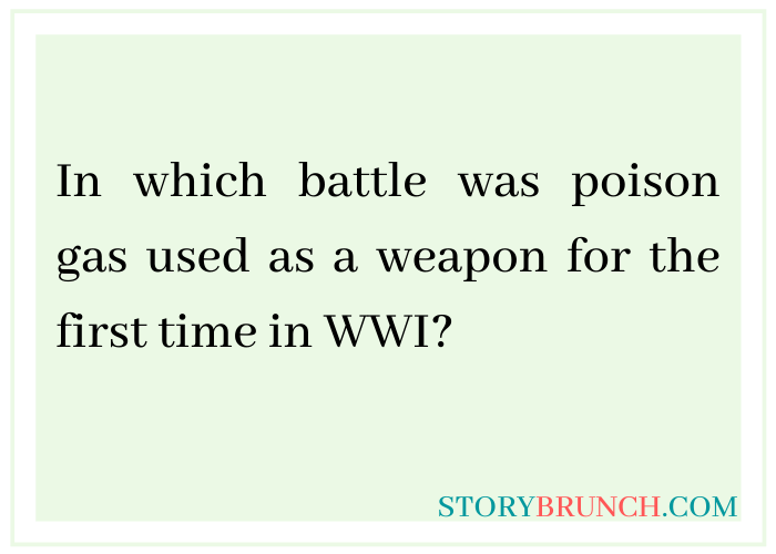 quiz questions about world war 1