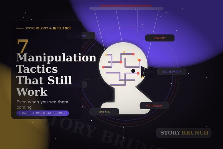 Image featuring an article on 7 manipulation tactics that one can see but they still work.